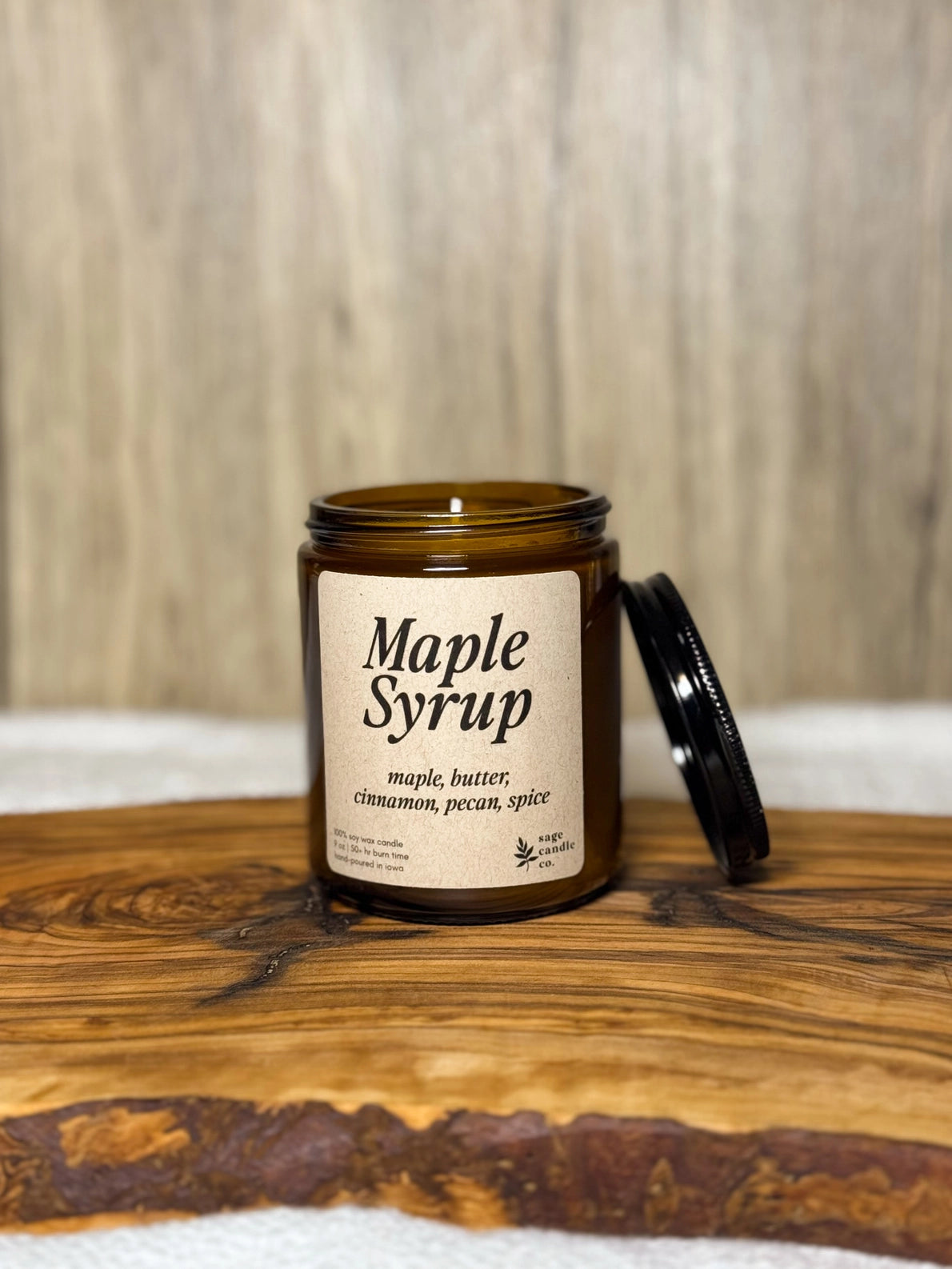 Maple Syrup - 100% Soy Wax Candle