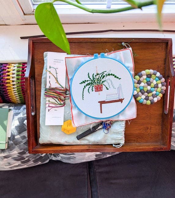 Ricrac embroidery kit