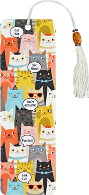 Cats Beaded Bookmark