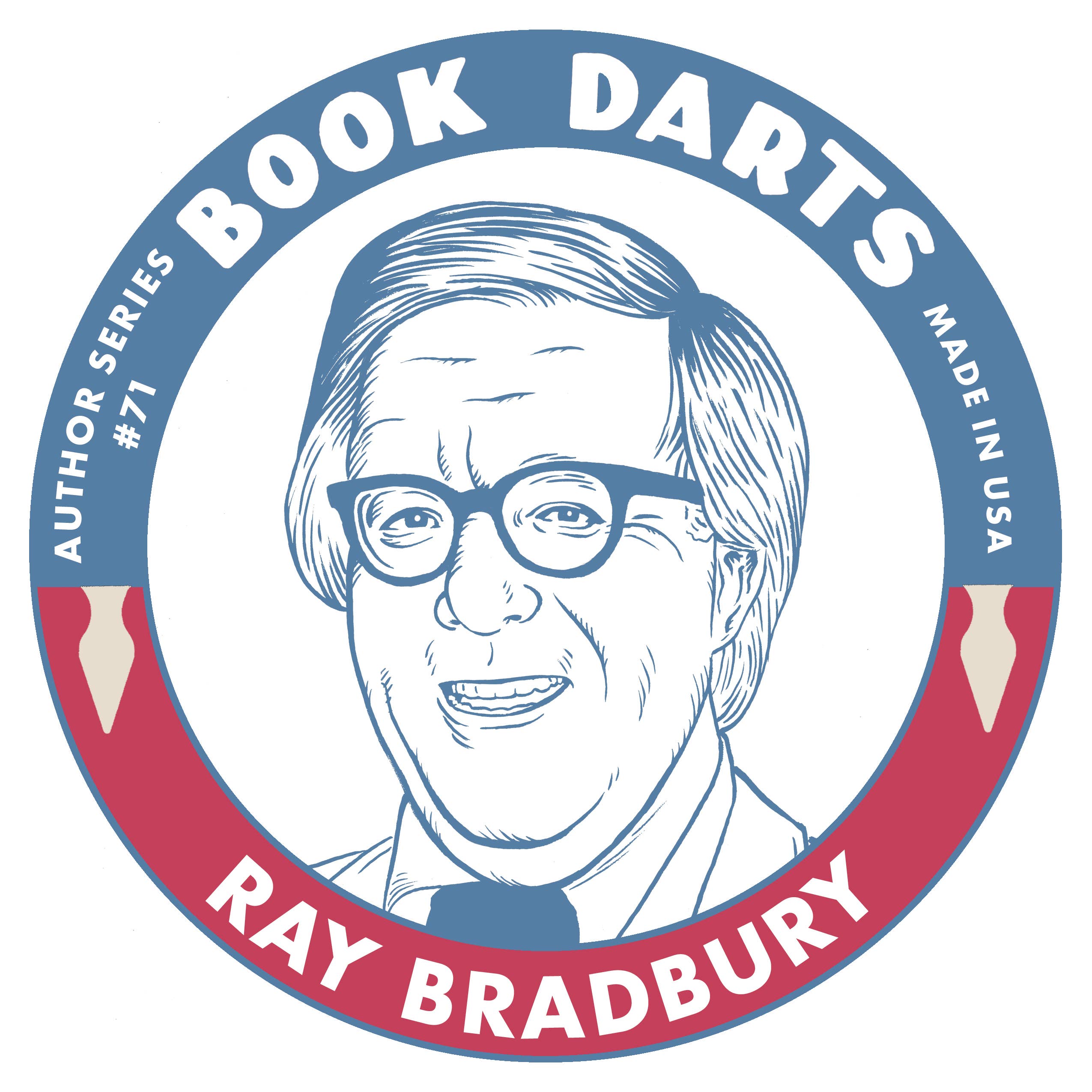 Tin Book Dart - Author Series # 71 - Ray Bradbury