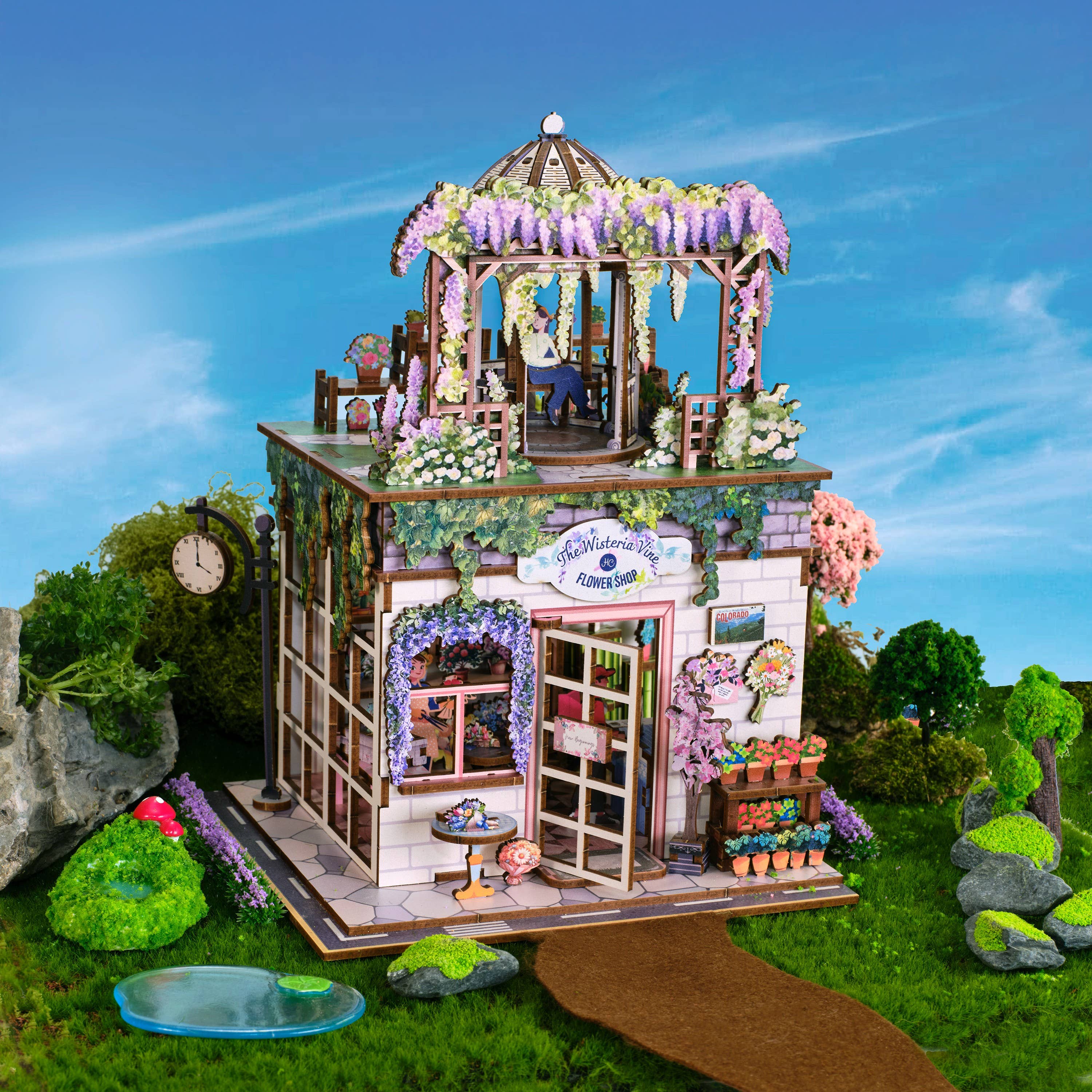 DIY Miniature House Kit: Flower Shop
