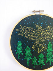 The crow embroidery kit
