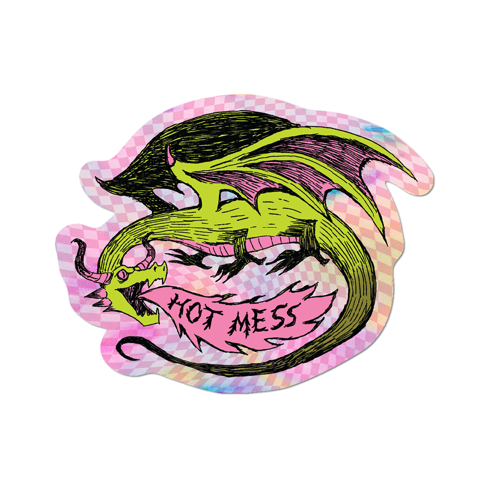 Hot Mess Die-Cut Sticker