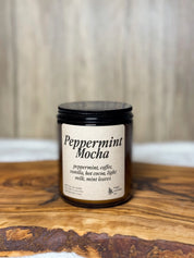 Peppermint Mocha - 100% Soy Wax Christmas Candle